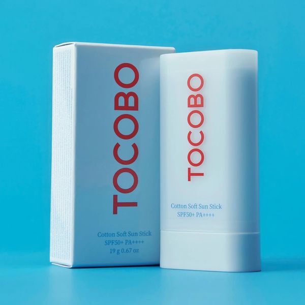 Protetor solar em bastão Tocobo Cotton Soft Sun Stick SPF50+ PA++++