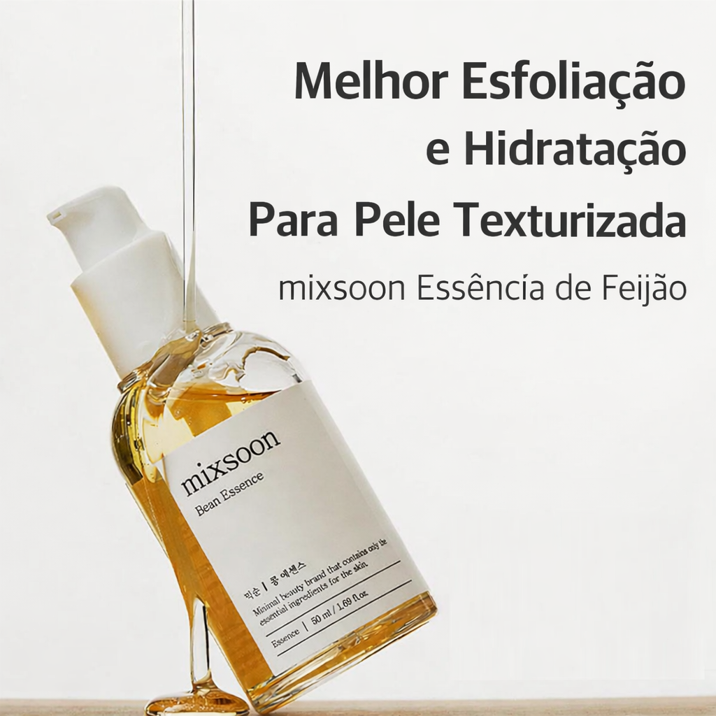 Mixsoon Bean Essence (50ml) - Essência Coreana Vegana para uma Pele de Vidro