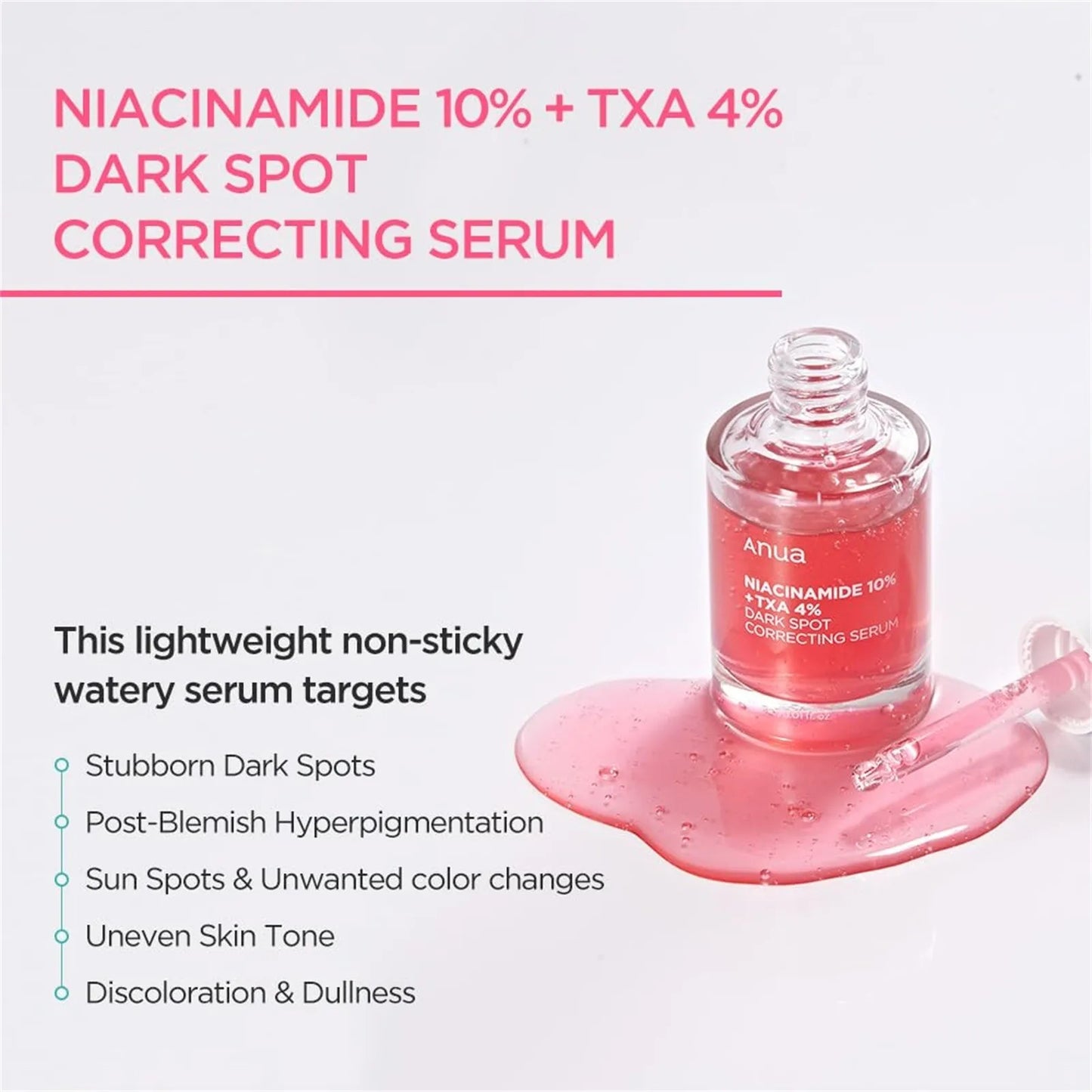 ANUA - Niacinamida 10% TXA 4% Dark Spot Correcting Sérum 30ml