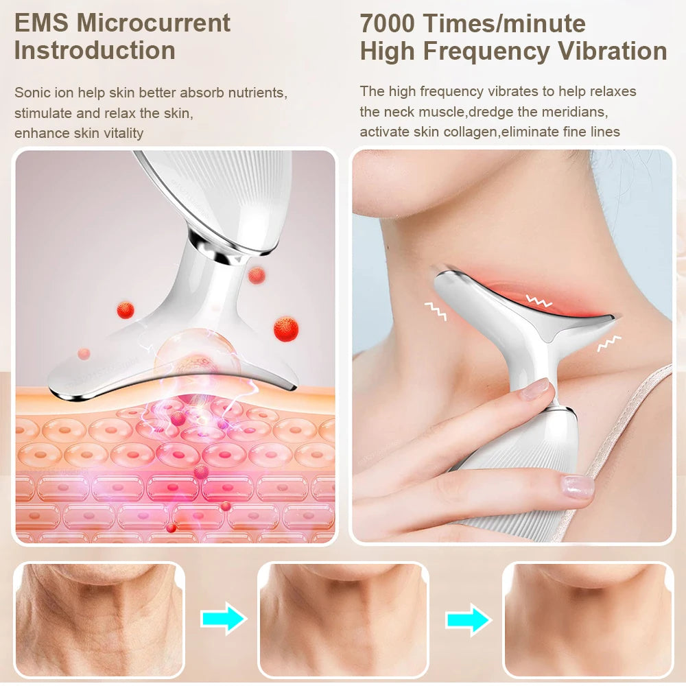 Massageador Facial EMS Microcorrente – Levante e Reafirme Sua Pele!